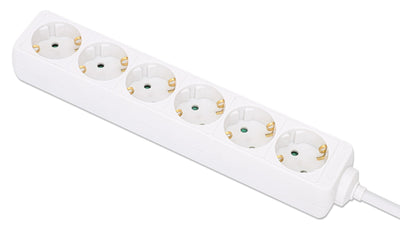 Manhattan 168304 Base Múltiple 2M 6 Salidas AC Indoor White — image 1