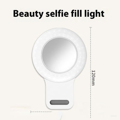 Clip-on Ring Live Streaming Lighting Lamp Three-color Dimming