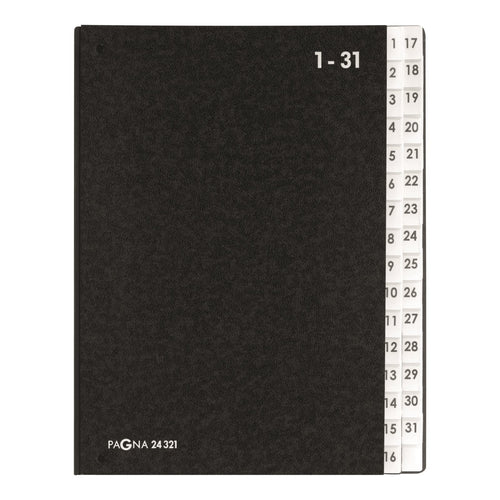 Pagna Ring Binder Desktop Classic 32 Compartimentos 1-31 Black — image 1