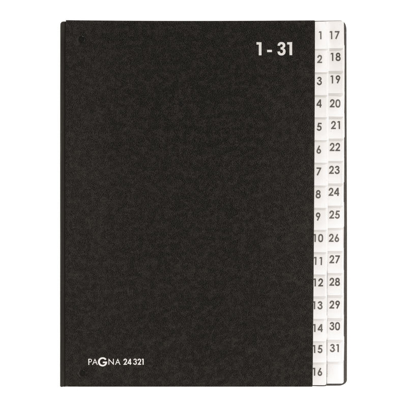 Pagna Ring Binder Desktop Classic 32 Compartimentos 1-31 Black