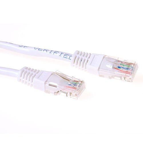 White 3 Meter U UTP CAT.6 Patch Cable With RJ45 Connectors
