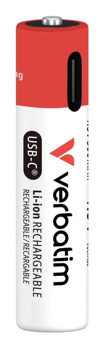 Verbatim Aaa-akkus With Usb-c-anschluss, Li-ion