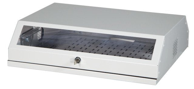 Cabinet 19 With Cerramiento Wall 3U Vertical + 5U Horizontal, Colour White