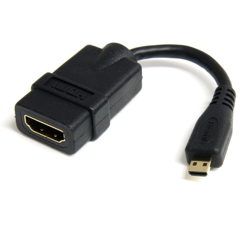 StarTech Cable Adapter Micro HDMI a HDMI M/H 0.12M Black HDADFM5IN