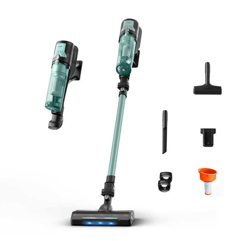 Rowenta Aspiradora Broom X-force 8.80 Allergy RH1833 Batería Secar Espuma Sin Bolsa 250W Verde Gris