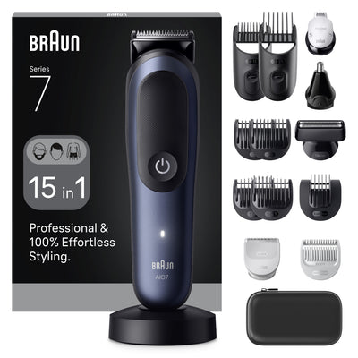 Braun AIO7580 All-in-one Series 7 Hair Trimmer, Blue Black — image 1