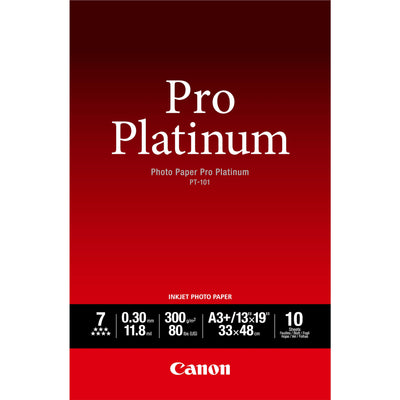 Canon Photo Paper Pro PLATINUMA3 Plus (329 X 423MM)300G/M10 Hoja(s) Paper Fotogrfico Brillantepara Pixma IP872 — image 1