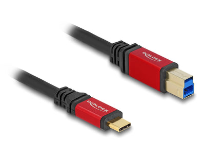 Delock 80613 USB Cable 5Gbps USB Type-c™ Male a USB Tipo-b Male 2M Red Metal — image 1