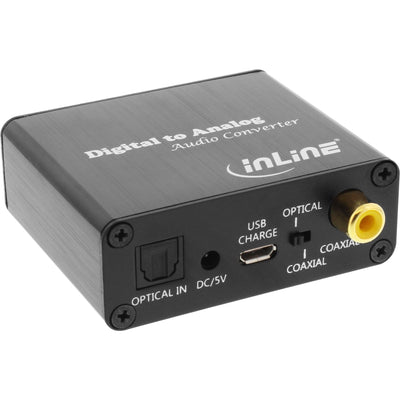 Inline Convertidor Audio Toslink Digital a Analógico And Input Rca a Stereo Rca — image 1