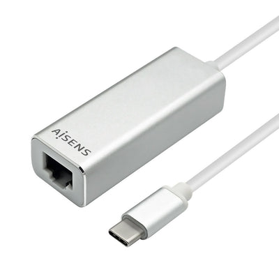 Aisens Converter USB 3.1 GEN1 USB-C a Ethernet Gigabit 10/100/1000Mbps - Black — image 1