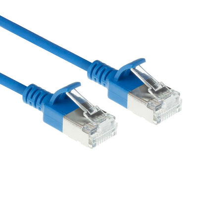 Blue 10 Meters Lszh S FTP CAT.6A Slimline Patch Cable Snagless With RJ45 Connectors — image 1