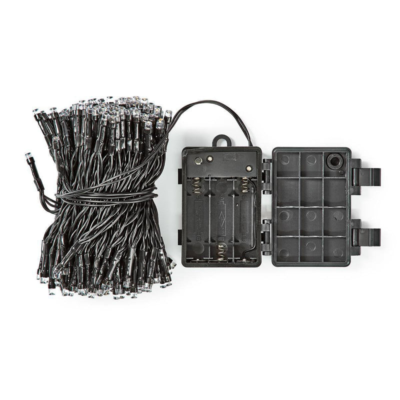 Garland a Batteries Multifuncion 96 Leds Cable Black Light White Calido 7,5M