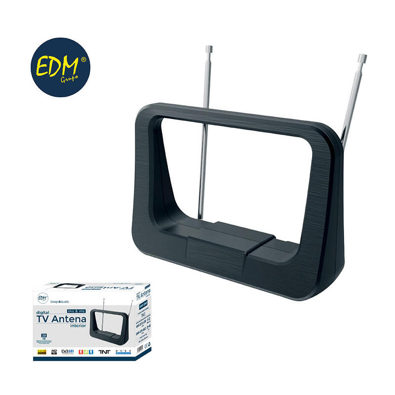 EDM Antenna Uhf Indoor TV 470-862MHZ Classic Series 170X120X60MM