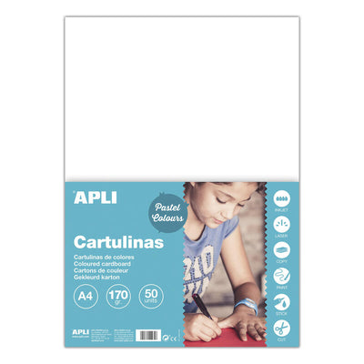 Apli Cartulina White A4 170G 50 Hojas — image 1