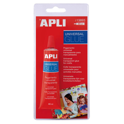 Apli Cola Universal - 40ML - Secado Fast - Resistant Water - Transparent — image 1