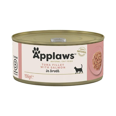 Applaws Tuna Fillet With Salmon In Broth - Comida Húmeda Gatos - 156G — image 1