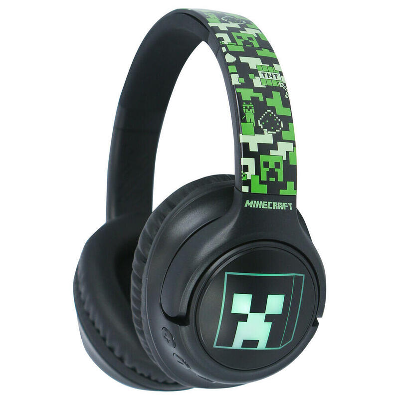 Headphones Inalambricos LED Minecraft