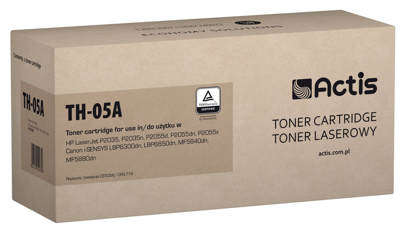 Actis Cartridge Toner TH-05A Spare Part HP 05A CE505A Canon CRG-719 - Standard - 2300 Páginas - Black
