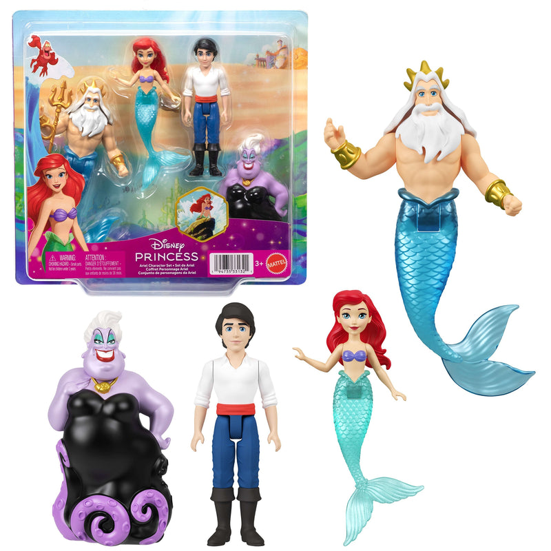 Blister 4 Figuras Sirenita Disney