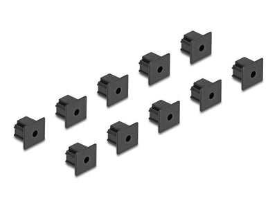 Delock Protection Contra Polvo RJ12 Female Without Griff 10 Pieces Black — image 1