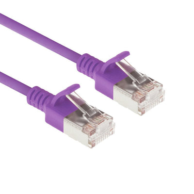 Purple 10 Meter Lszh U FTP CAT.6A Datacenter Slimline Patch Cable Snagless With RJ45 Connectors — image 1