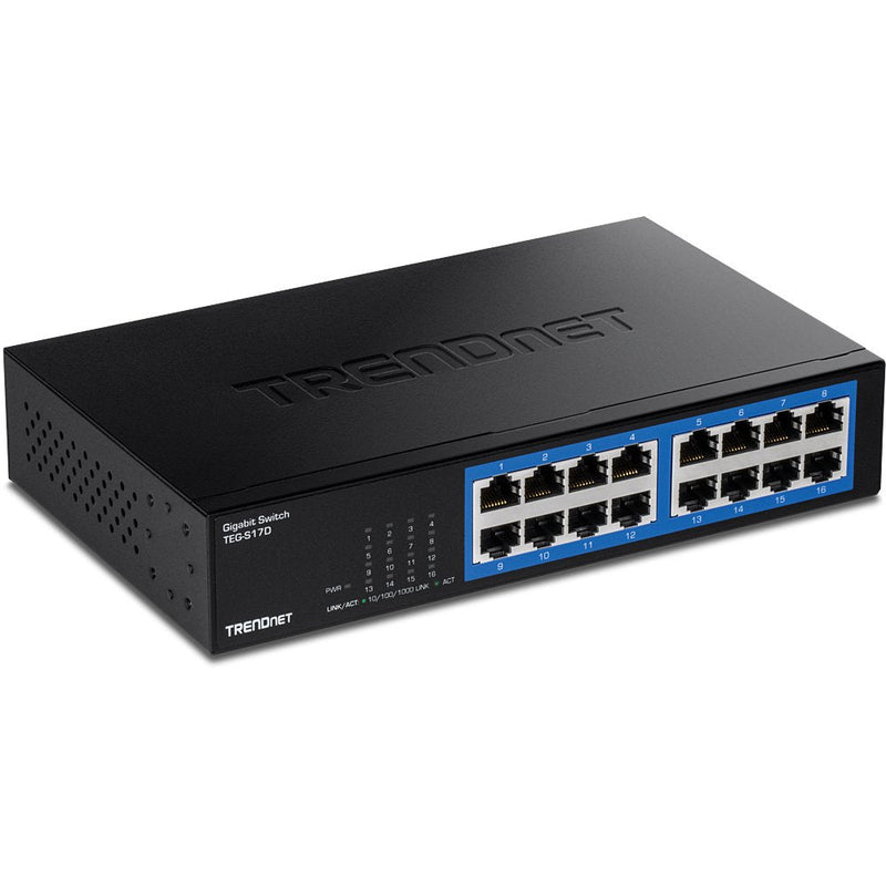 Trendnet Switch TEG-S17D 16 Ports RJ-45 Gigabit 10 100 1000