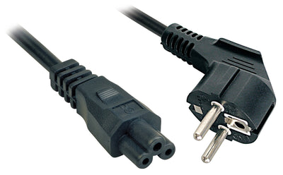 Lindy Cable Power 3M, Cee 7/7 - IEC 320 C5 Black CEE7/7 C5 Acoplador — image 1