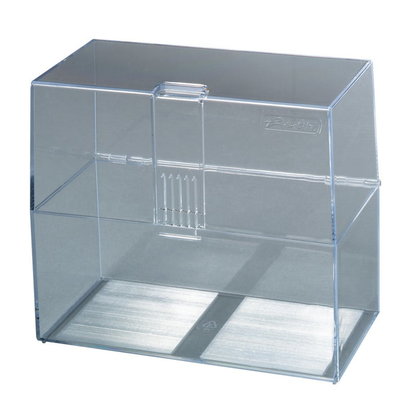 Herlitz Cubeta A6, Vacía, Transparent 300 Cards