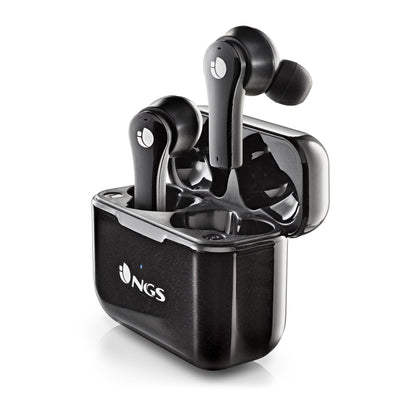 Ngs Headphones Bluetooth Ártica Bloom With Case Charging Battery Life 6H Black — image 1