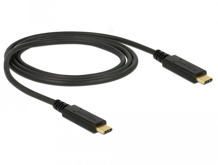 Delock 85531 USB Cable -c 1M 3.2 Gen 2 (3.1 Gen 2) Black