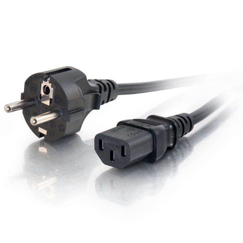 C2G Cable Power Europeo 16 Awg 2M (IEC320C13 a CEE7/7)