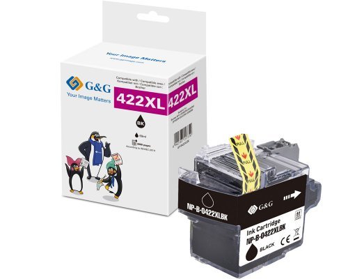 G&g Ink Komp. With Brother LC422XLBK Black 3000 Copias