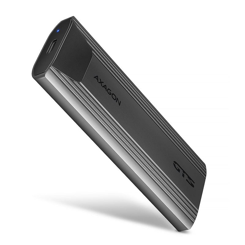 EEM2-GTS2 Housing External Aluminium Without Screws USB-C 3.2 Gen 2M.2 NVMe & SATA SSD + USB-A - USB-C Redukcj