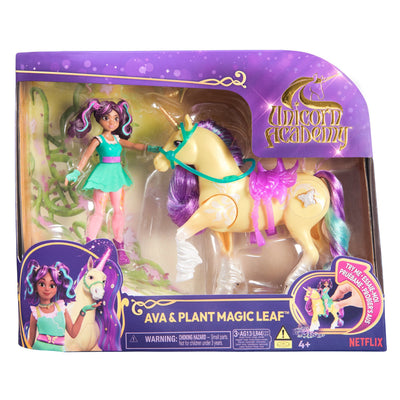 Spin Master Unicorn Academy - Ava And Plant Magic Leaf, Figure Toy With Melena And Cola Reales And Función Lig — image 1