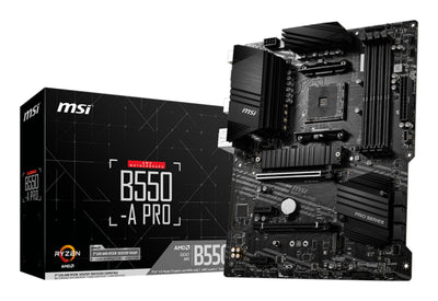 MSI Motherboard AM4 B550-A Pro ATX/4XDDR4/6XSATA6/4x USB 2.0 + 3x USB 3.2 911-7C56-08S — image 1
