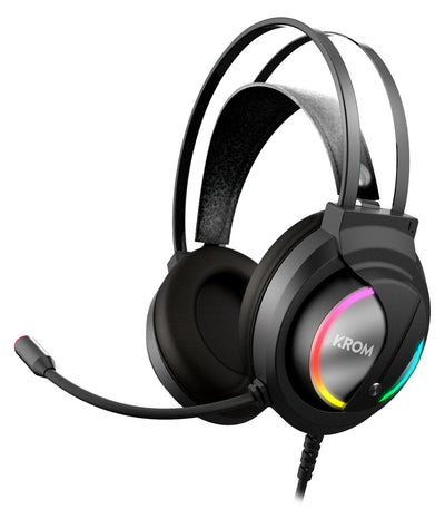 Krom Headphones Micro Kappa Gaming RGB 50MM/RGB LED/ Microphone Flexible/USB/Jack 3.5MM Nxkromkappa — image 1