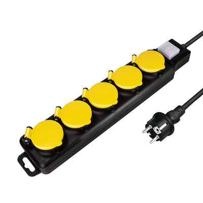Logilink Power Strip Plugs 5 Sockets 5XCEE 7/3 With Switch Exteriores — image 1