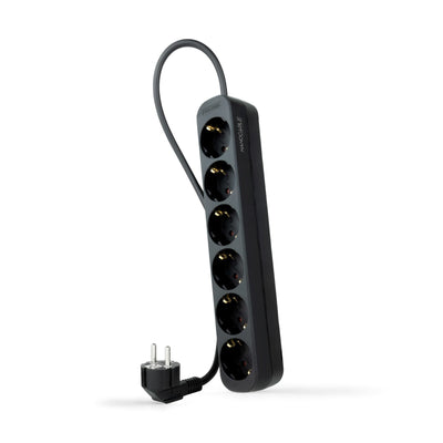 Nanocable Power Strip 6 Sockets - 1.4M - Black — image 1