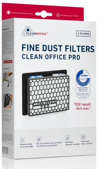 Cleanoffice Paquete 2 Filters Polvo Thin Printers 150X120X50MM