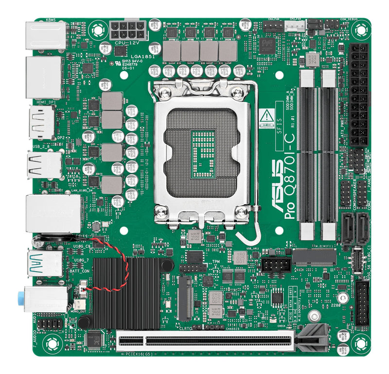 ASUS Motherboard Pro Q870I-C-CSM AMD, AM5,DDR5,MATX