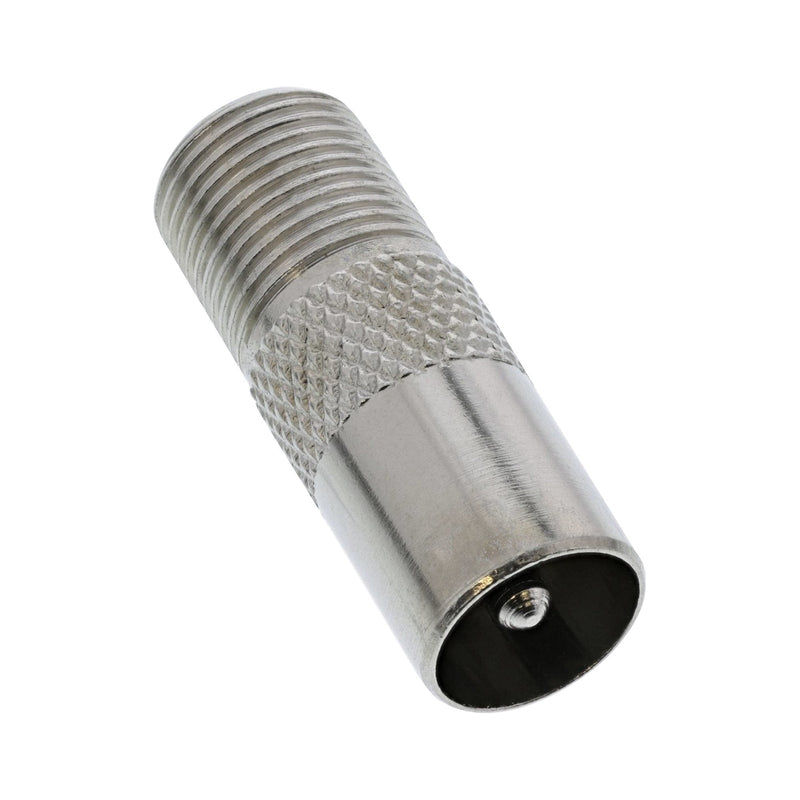 Inline Adapter Coaxial Antenna IEC Male a F-plug Female