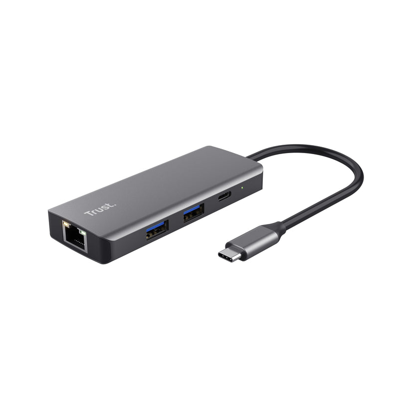 Trust Docking USB Type-c Dalyx 2x USB 2x USB Type-c 1x HDMI 1x RJ45 Grey