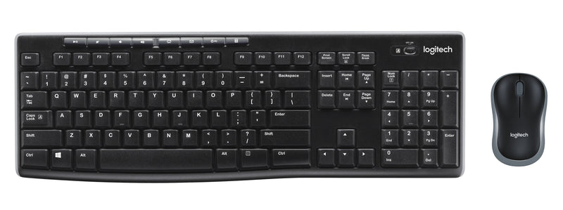 Logitech Keyboard German + Mouse MK270 Wireless Black 920-004511
