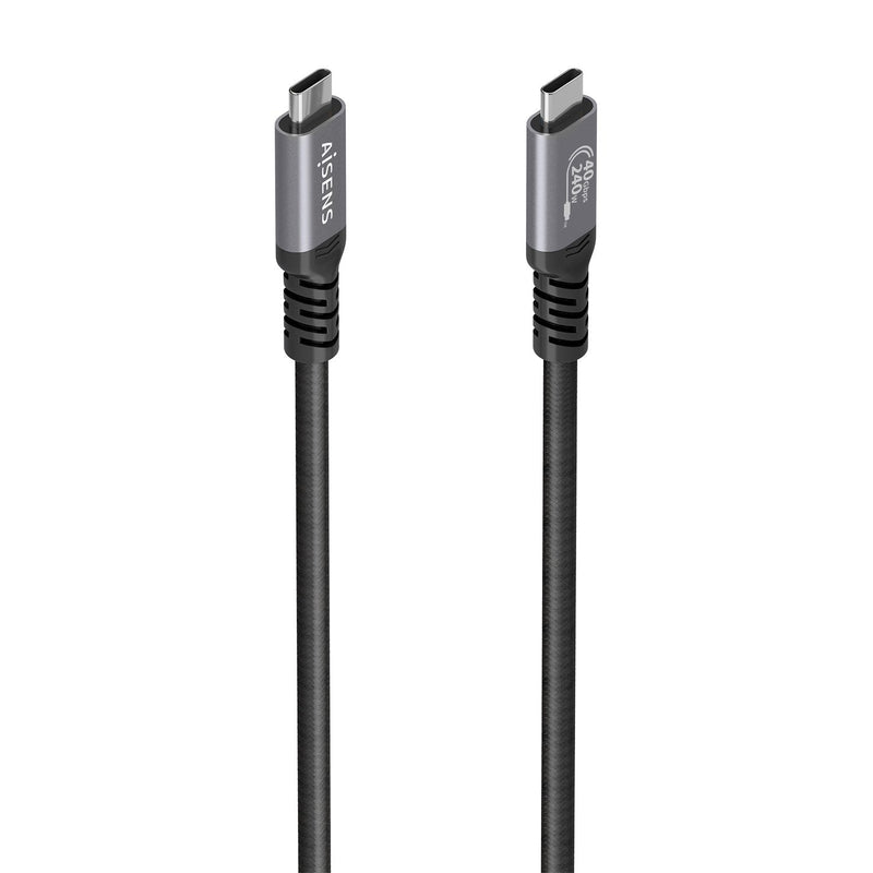 Aisens USB Cable 4.0 Type-c A156-0994 USB Type-c Male USB Type-c Male Up To 240W 40Gbps 1M Black
