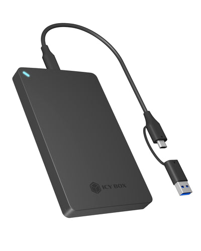 Icy Box Box IB-201T-CU31 2.5 SATA HDD/SSD Housing Black With USB Type-c/Type-a Combocabula 61066 — image 1