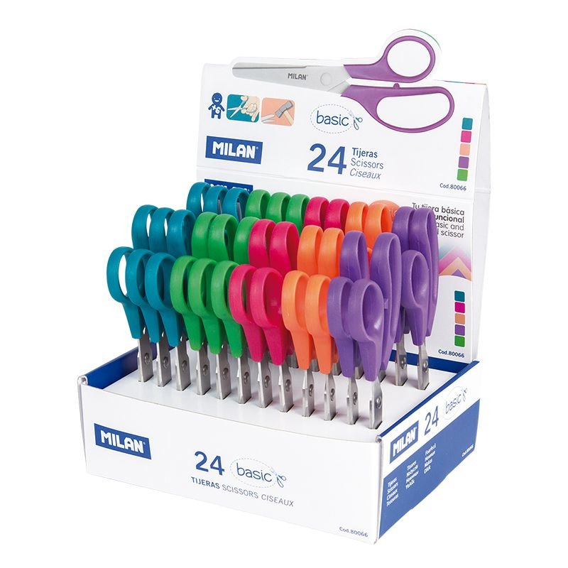 Milan Box Expositora 24 Scissors Basic 13,3CM