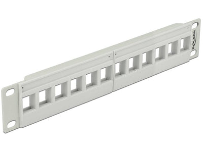 10? Keystone Patchpanel 12 Port Grey — image 1