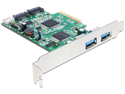 Delock 89359 Card Pci Express - 2x USB 3.0, 2X Sata, — image 1