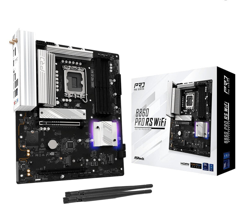 Asrock Motherboard B860 Pro Rs Wi-Fi DDR5 Intel S1851 Retail