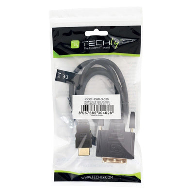 Techly Cable 3.0M HDMI - DVI-d M/M 3M Black — image 1